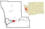 Grays Harbor County Washington Incorporated and Unincorporated areas Aberdeen Highlighted